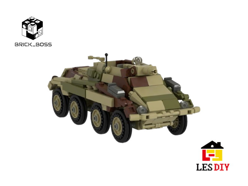 LESDIY German Sd.Kfz. 234/3 Tank Building Kit