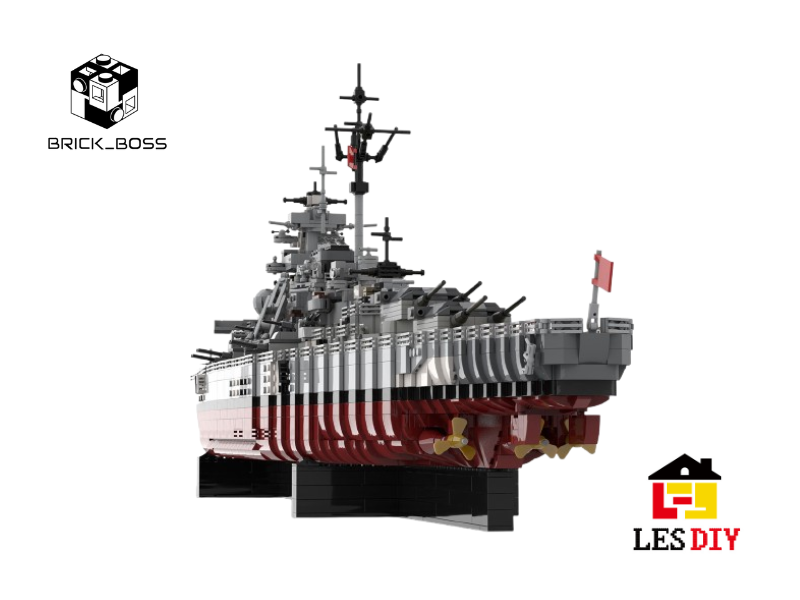 LESDIY German BISMARK Battleship 1:200 Building Kit