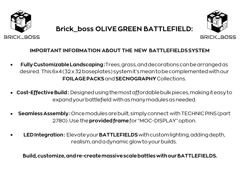 Brick_boss OLIVE GREEN Battlefield