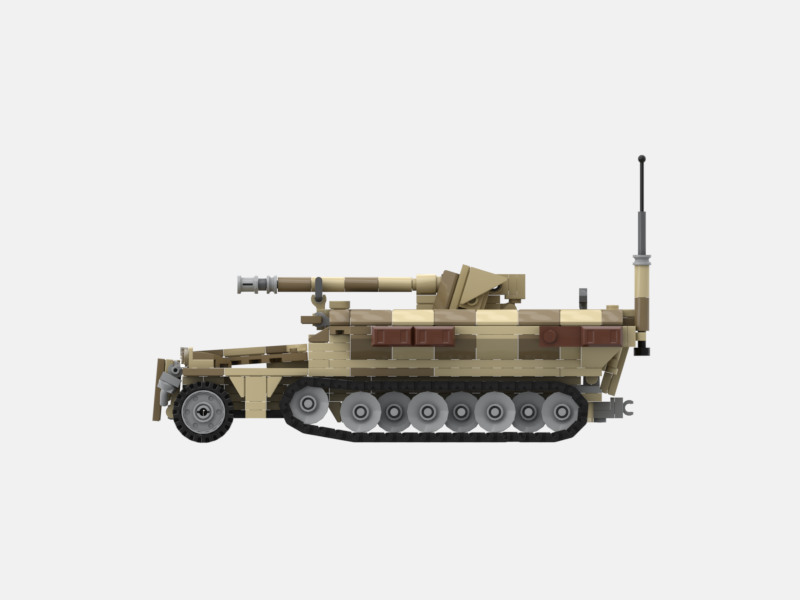 Brick_boss German SDKFZ-251 ARTILLERY 6