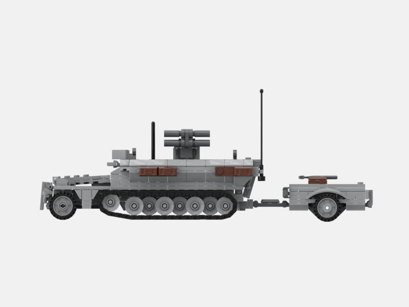Brick_boss German SDKFZ-251 ARTILLERY 9