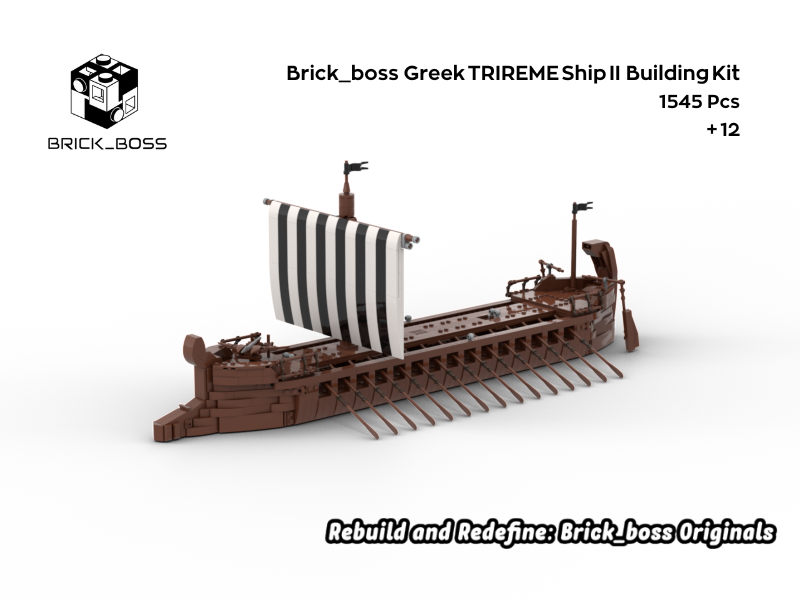 Brick_boss Greek TRIREME Ship II
