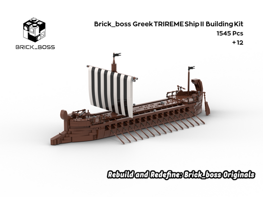 Brick_boss Greek TRIREME Ship II