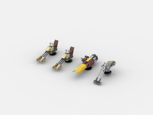 Brick_boss Tatooine SPEEDERS Equipment Pack
