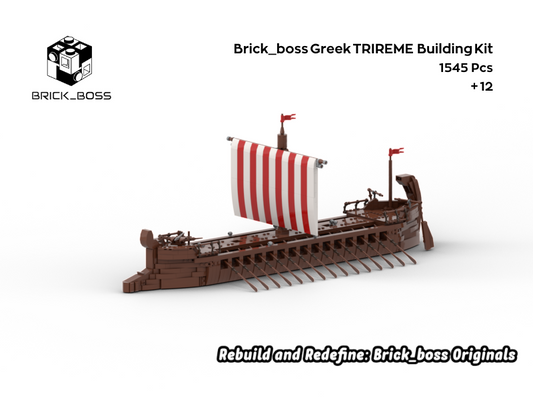Brick_boss Greek TRIREME Ship
