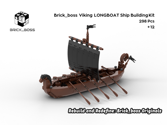 Brick_boss Viking LONGBOAT Ship
