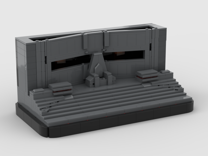 Brick_boss Darth Vader Throne Diorama