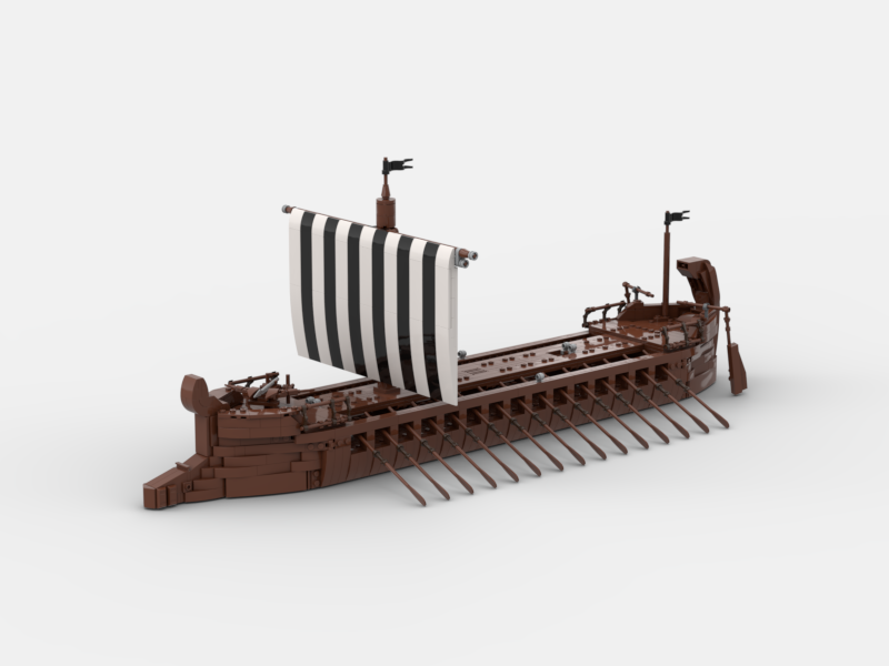Brick_boss Greek TRIREME Ship II