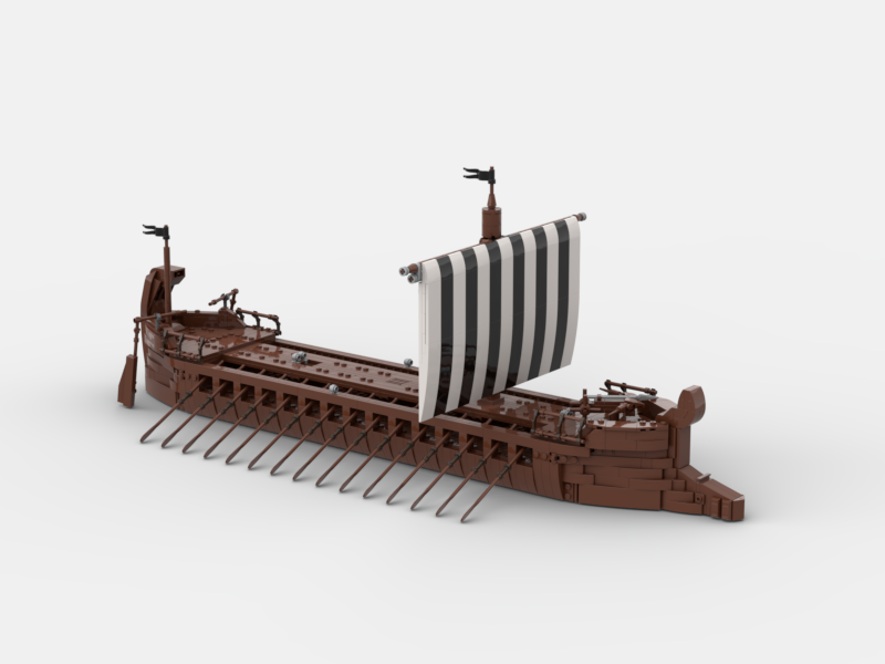 Brick_boss Greek TRIREME Ship II