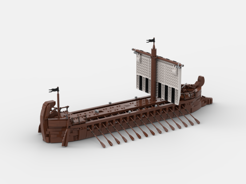 Brick_boss Greek TRIREME Ship II