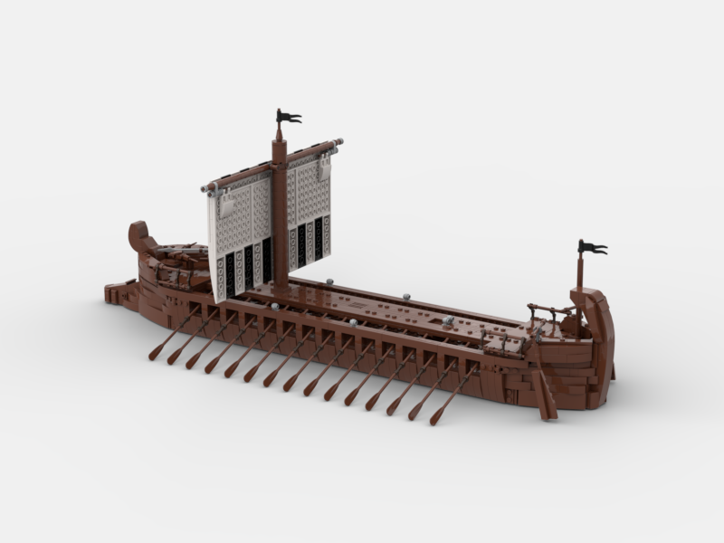 Brick_boss Greek TRIREME Ship II
