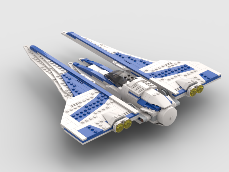 Brick_boss Mandalorian starfighter Kom’rk-class fighter
