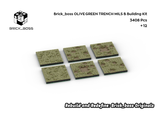 Brick_boss OLIVE GREEN TRENCH MILS B