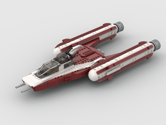 Brick_boss Republic Y-wing (Dark Red)