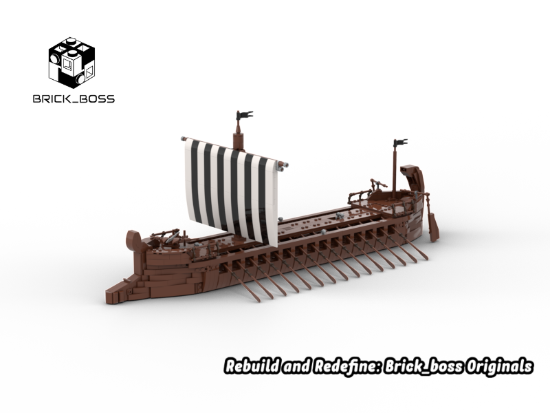 Brick_boss Greek TRIREME Ship II