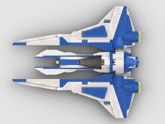 Brick_boss Mandalorian starfighter Kom’rk-class fighter (2012 Style)