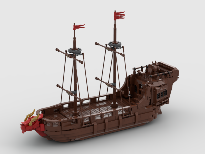 Brick_boss Medieval Fantasy War Ship