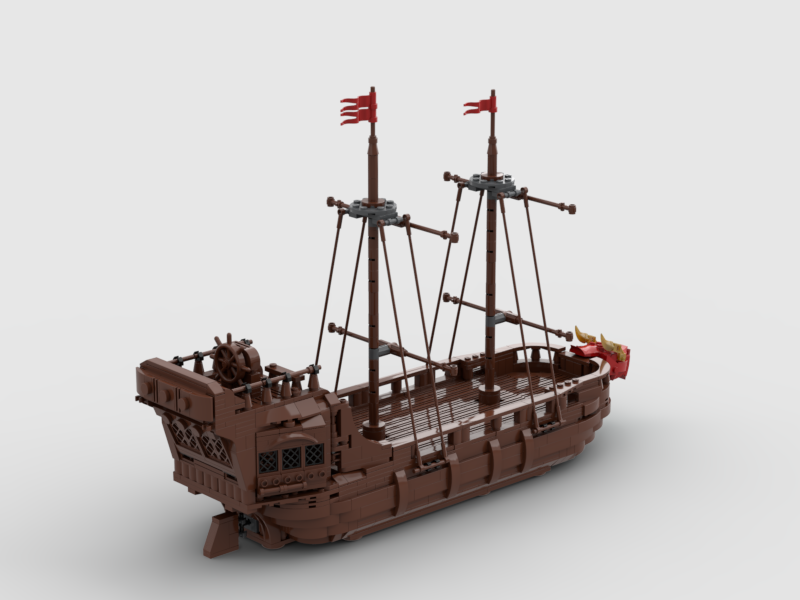 Brick_boss Medieval Fantasy War Ship