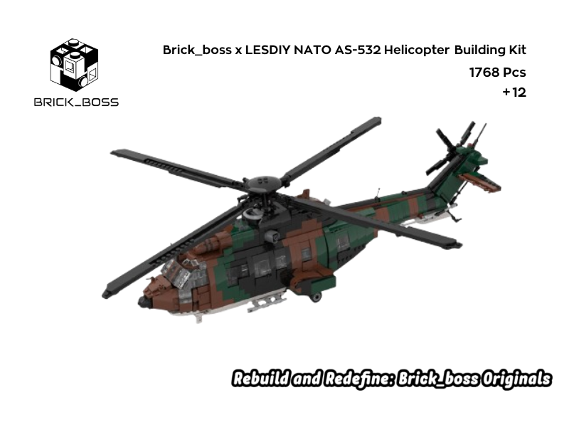 LESDIY NATO AS-532 Helicopter Building Kit