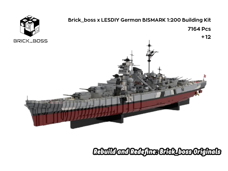 LESDIY German BISMARK Battleship 1:200 Building Kit