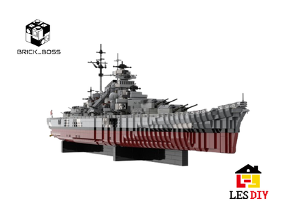 LESDIY German BISMARK Battleship 1:200 Building Kit