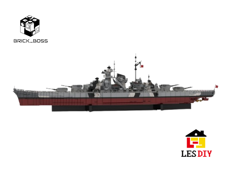 LESDIY German BISMARK Battleship 1:200 Building Kit