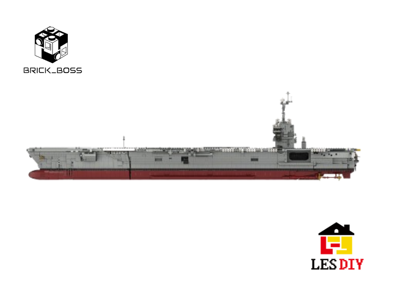 LESDIY American CVN-78 GERALD R. FORD Aircraft Carrier 1:300 Building Kit