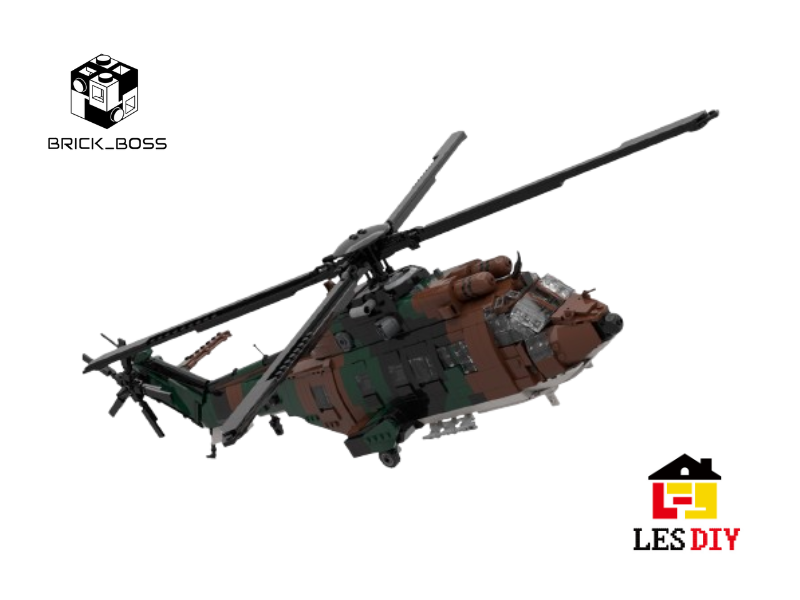 LESDIY NATO AS-532 Helicopter Building Kit
