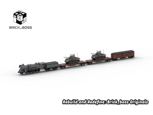 Brick_boss American CARGO Train 1