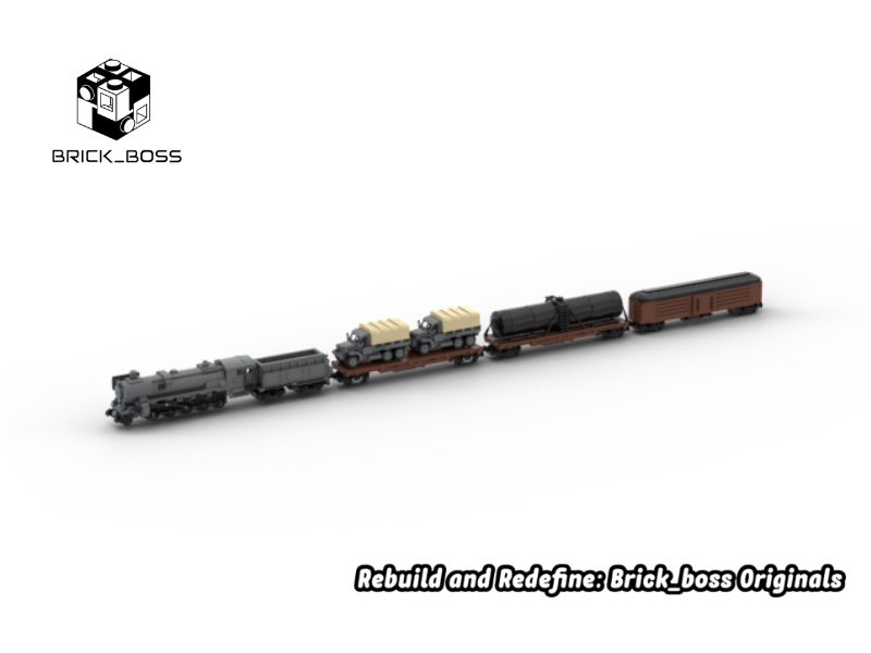 Brick_boss American CARGO Train 2