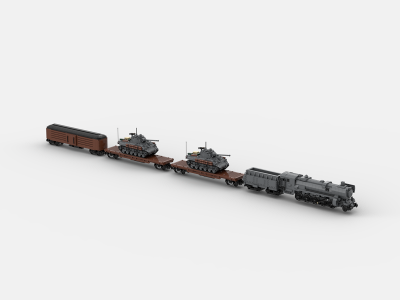 Brick_boss American CARGO Train 1