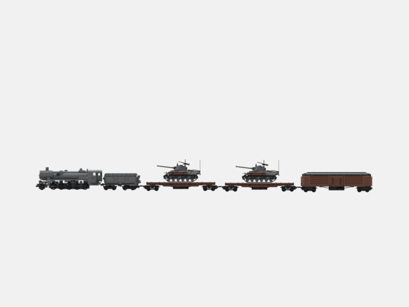 Brick_boss American CARGO Train 1