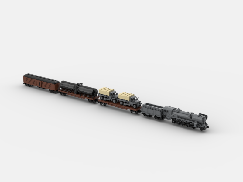 Brick_boss American CARGO Train 2