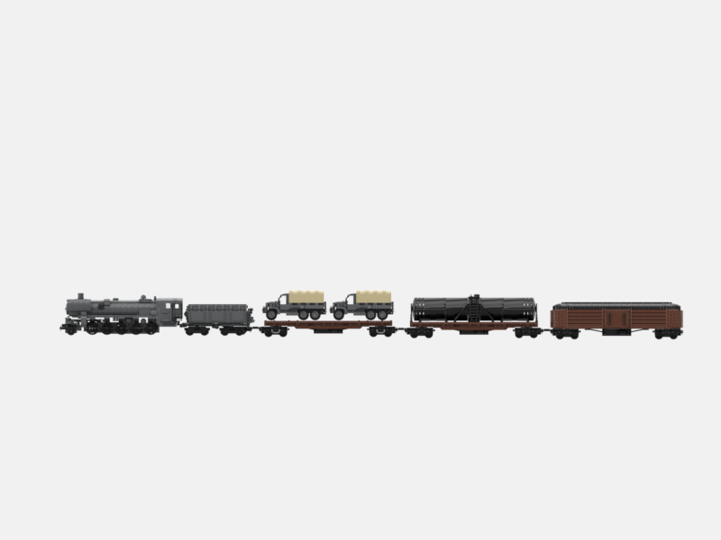 Brick_boss American CARGO Train 2