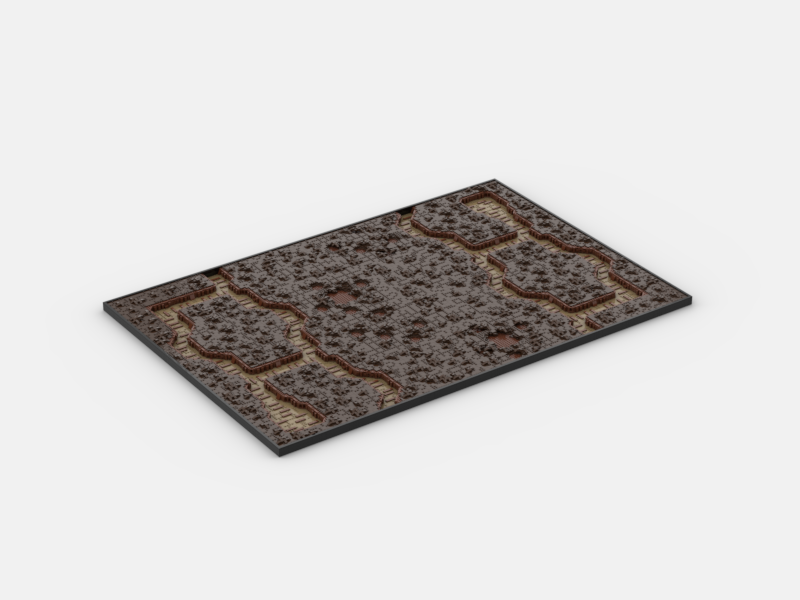 Brick_boss DARK BROWN TRENCH Battlefield ABA