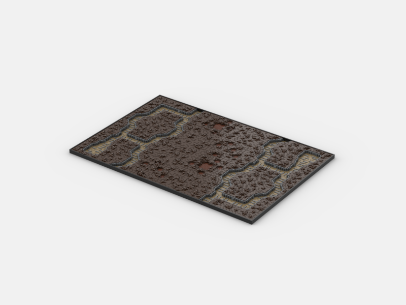 Brick_boss DARK BROWN TRENCH Battlefield CBC