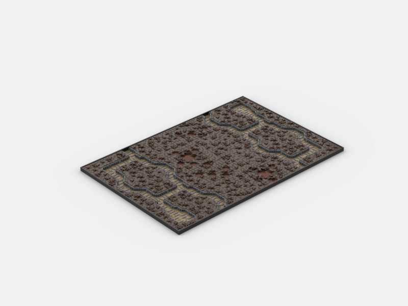 Brick_boss DARK BROWN TRENCH Battlefield CBC