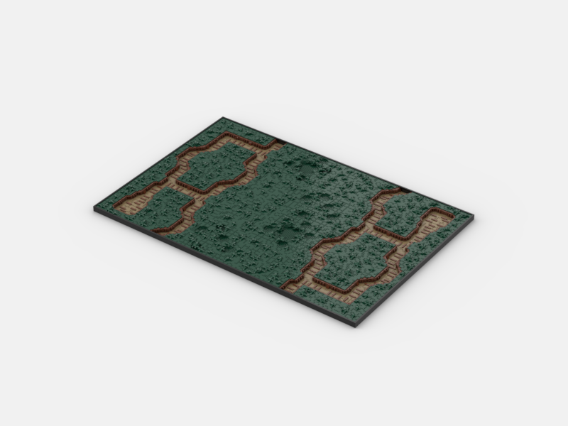 Brick_boss DARK GREEN TRENCH Battlefield ABA