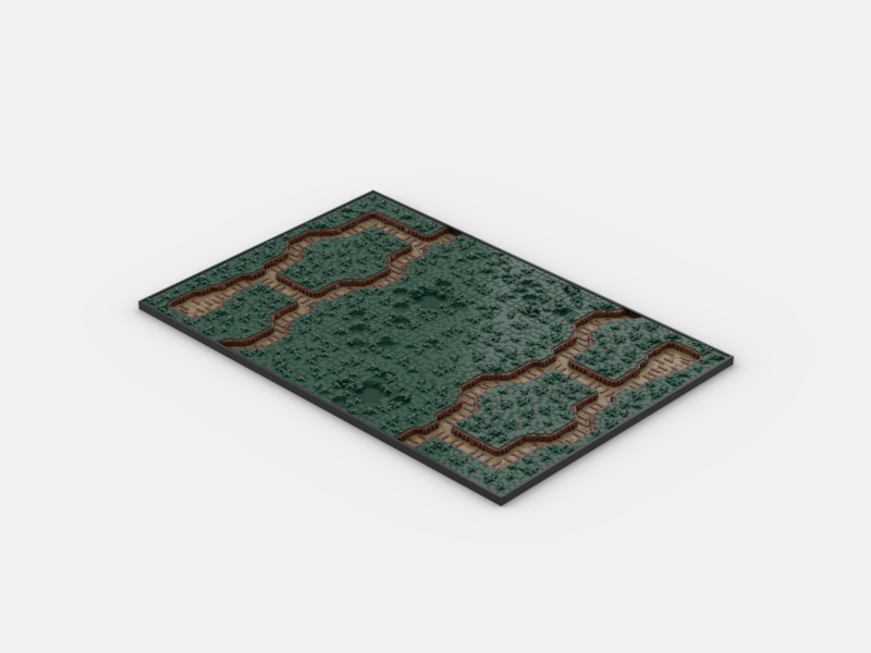 Brick_boss DARK GREEN TRENCH Battlefield ABA