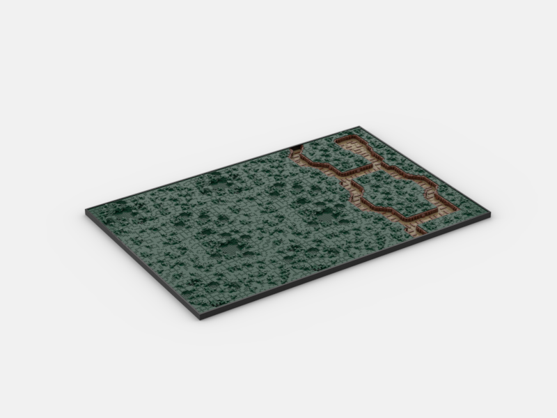 Brick_boss DARK GREEN TRENCH Battlefield BBA