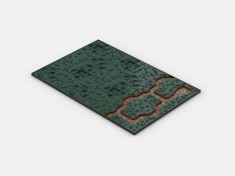 Brick_boss DARK GREEN TRENCH Battlefield BBA