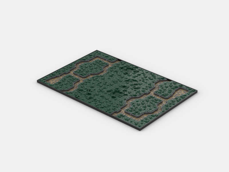Brick_boss DARK GREEN TRENCH Battlefield CBC