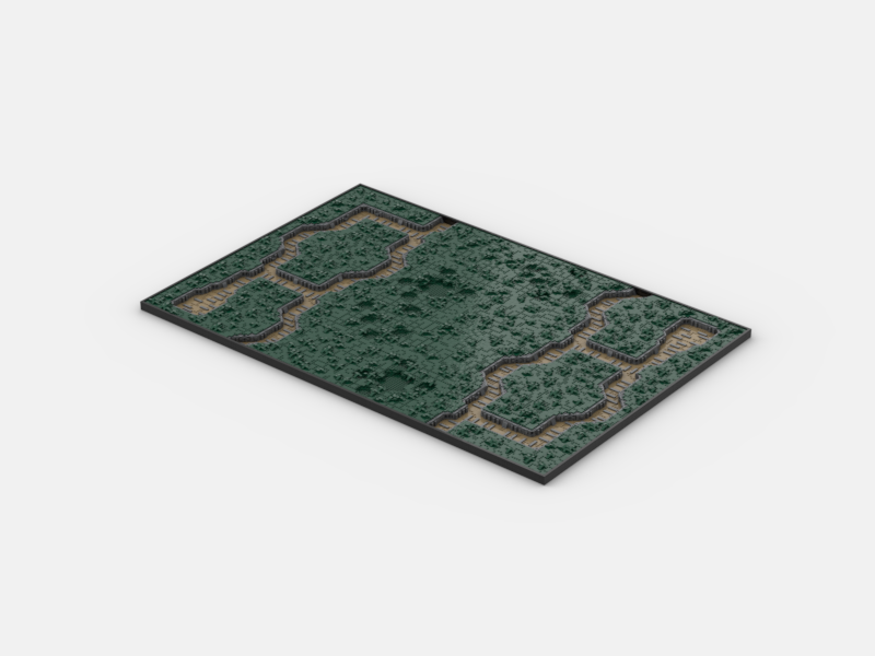 Brick_boss DARK GREEN TRENCH Battlefield CBC