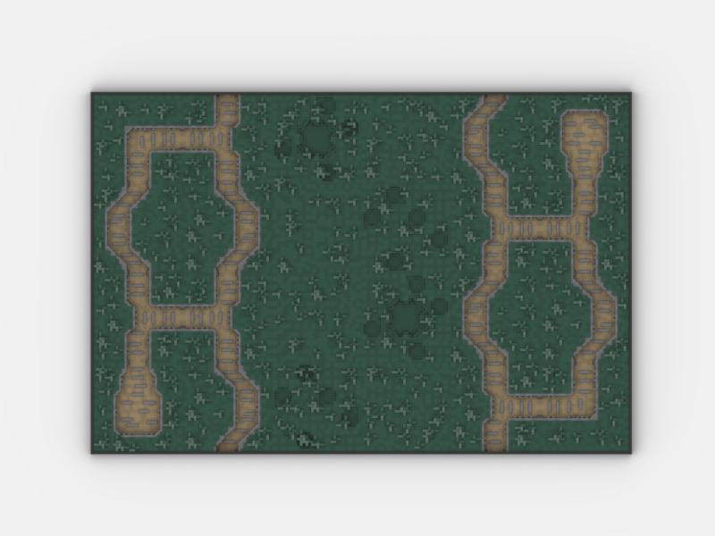 Brick_boss DARK GREEN TRENCH Battlefield CBC