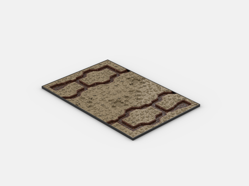 Brick_boss DARK TAN TRENCH Battlefield ABA
