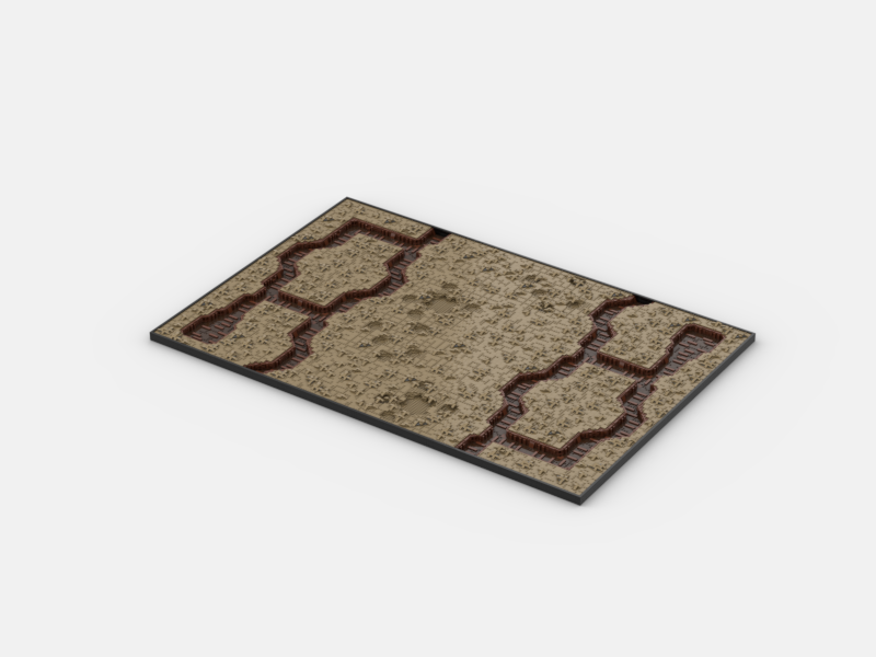 Brick_boss DARK TAN TRENCH Battlefield ABA