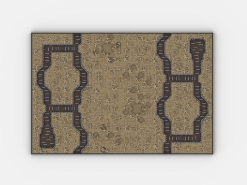 Brick_boss DARK TAN TRENCH Battlefield CBC