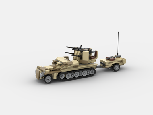Brick_boss German SDKFZ-251 ANTI-AIRCRAFT 2