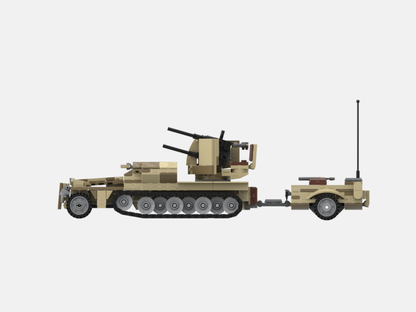 Brick_boss German SDKFZ-251 ANTI-AIRCRAFT 2