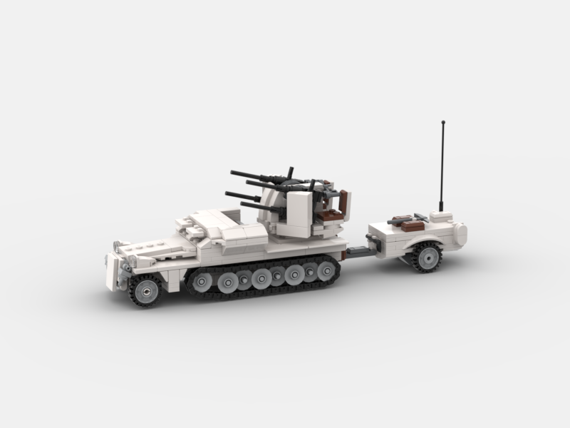 Brick_boss German SDKFZ-251 ANTI-AIRCRAFT 3